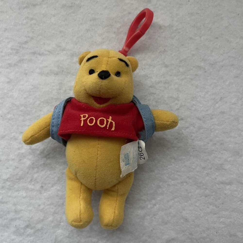 Applause Disney Winnie The Pooh Keychain Backpack Plush #37359